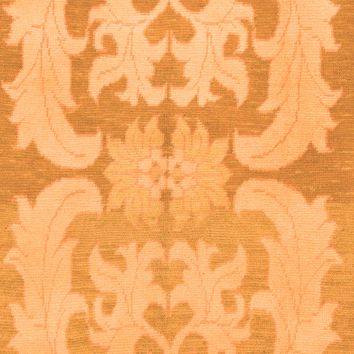 Machine Washable Oriental Orange Modern Area Rugs, wshabs1004org