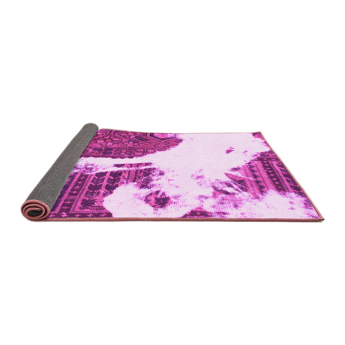 Sideview of Oriental Pink Modern Rug, abs1005pnk