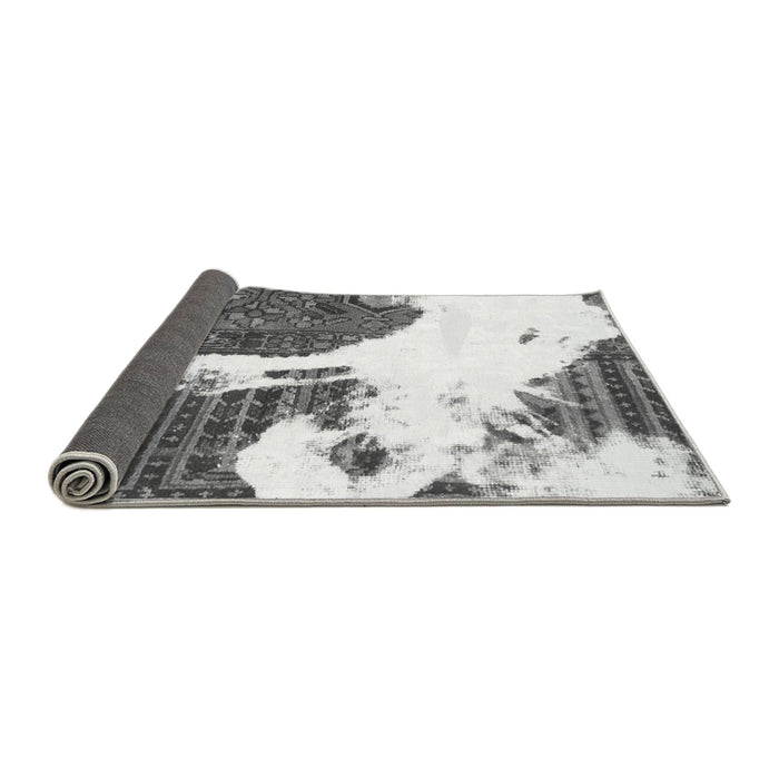 Sideview of Oriental Gray Modern Rug, abs1005gry