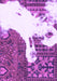 Machine Washable Oriental Purple Modern Area Rugs, wshabs1005pur