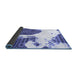 Sideview of Oriental Blue Modern Rug, abs1005blu