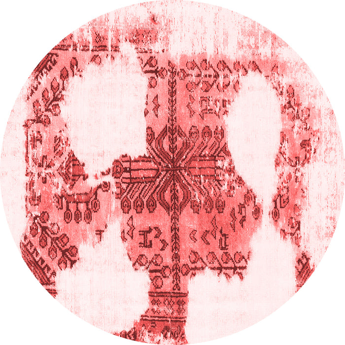 Machine Washable Oriental Red Modern Rug, wshabs1006red