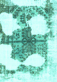 Oriental Turquoise Modern Rug, abs1006turq