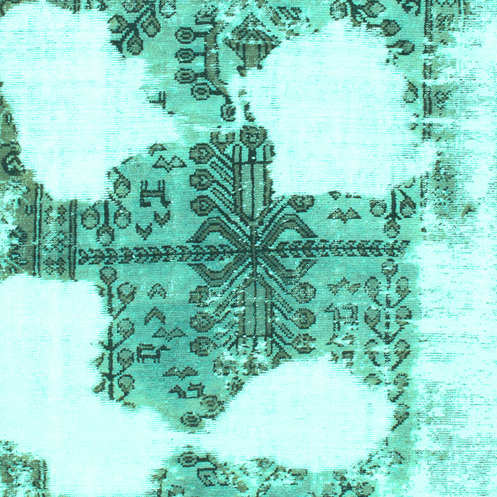 Oriental Turquoise Modern Rug, abs1006turq