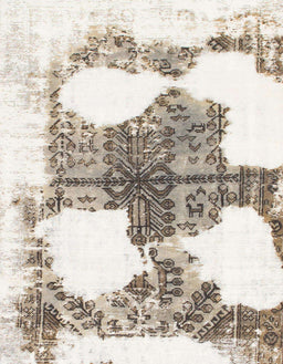 Abstract Brown Oriental Rug, abs1006