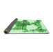 Sideview of Oriental Emerald Green Modern Rug, abs1006emgrn