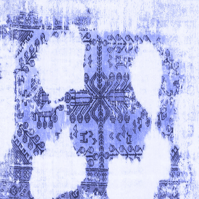 Square Oriental Blue Modern Rug, abs1006blu