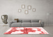 Modern Red Washable Rugs