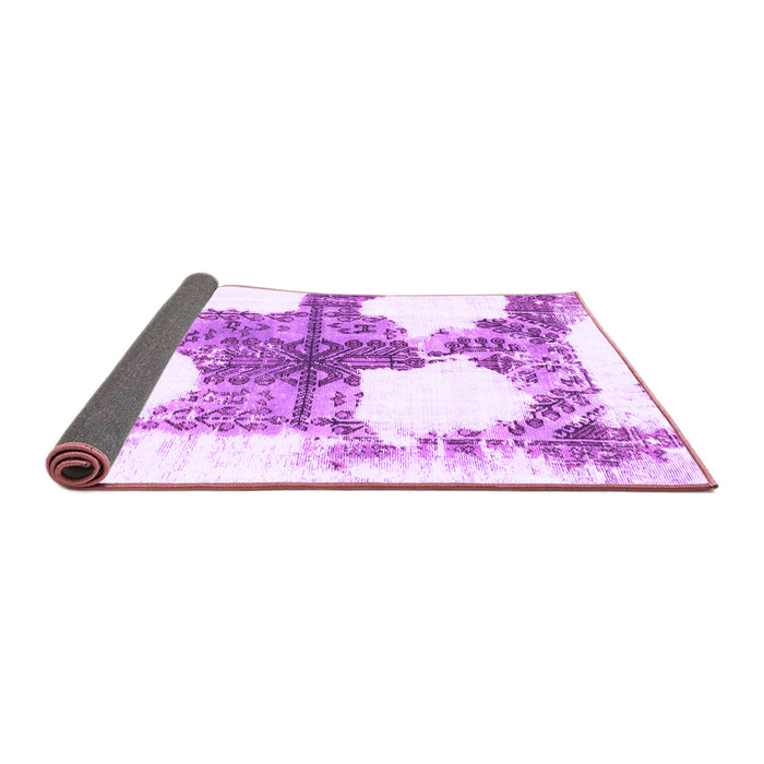 Sideview of Oriental Purple Modern Rug, abs1006pur