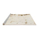 Sideview of Machine Washable Abstract Whip Beige Rug, wshabs1007