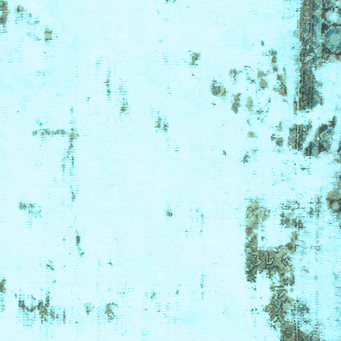 Machine Washable Oriental Light Blue Modern Rug, wshabs1007lblu