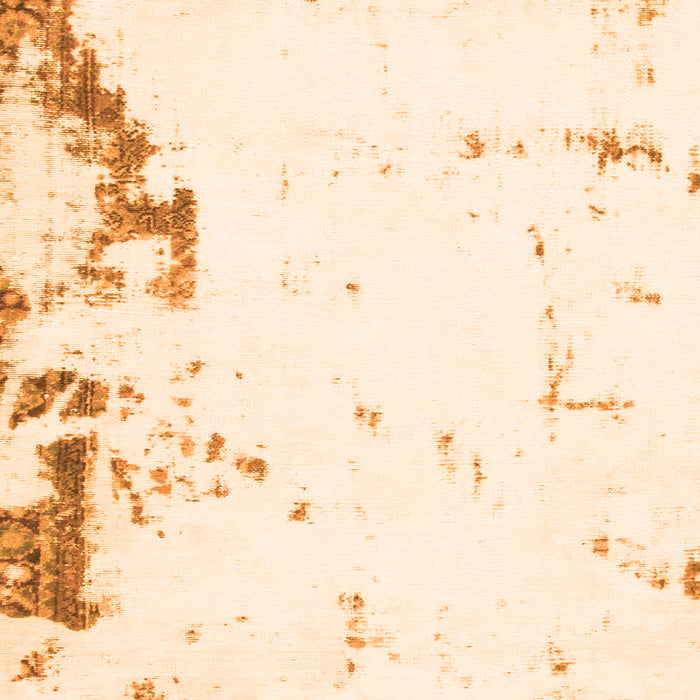 Square Oriental Orange Modern Rug, abs1007org