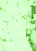 Machine Washable Oriental Green Modern Area Rugs, wshabs1007grn