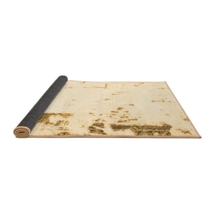 Sideview of Oriental Brown Modern Rug, abs1007brn