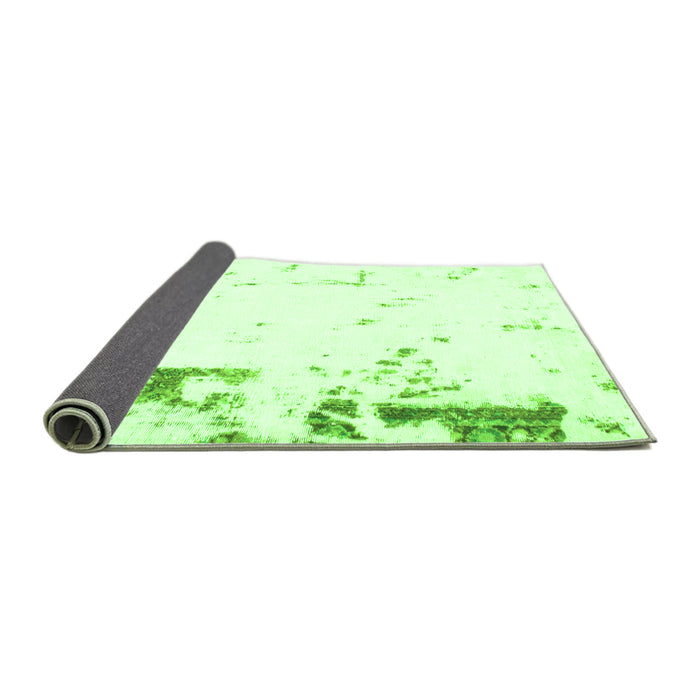 Sideview of Oriental Green Modern Rug, abs1007grn