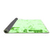 Sideview of Oriental Green Modern Rug, abs1007grn