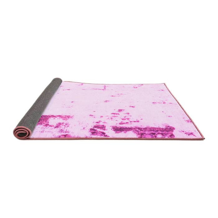 Sideview of Oriental Pink Modern Rug, abs1007pnk