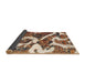 Sideview of Abstract Brown Oriental Rug, abs1008