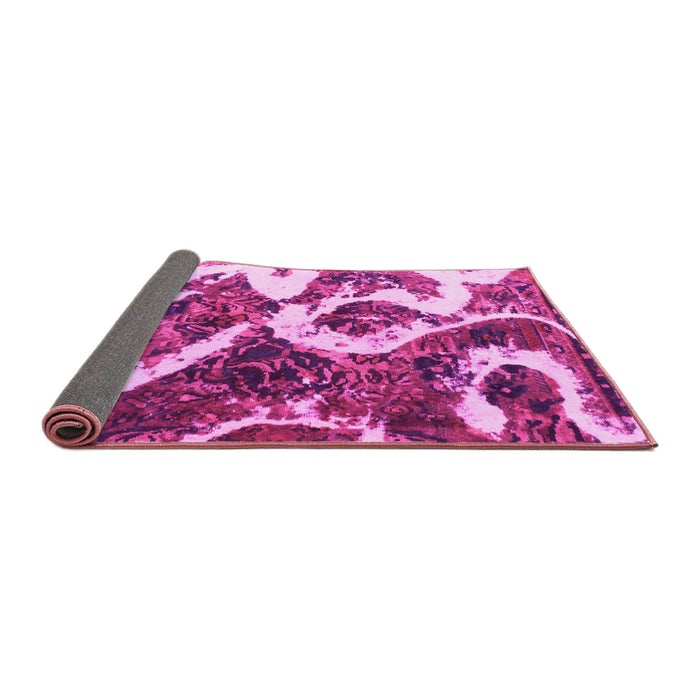 Sideview of Oriental Pink Modern Rug, abs1008pnk