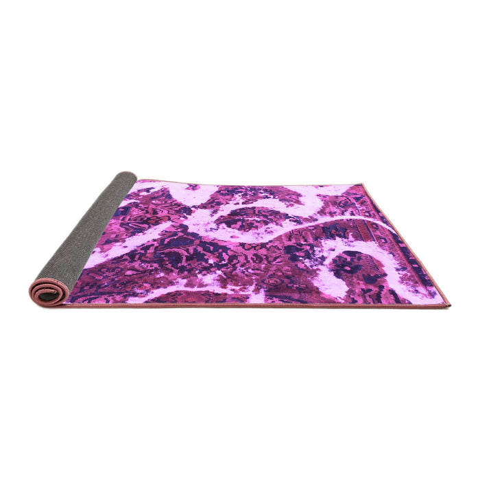 Sideview of Oriental Purple Modern Rug, abs1008pur