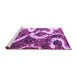 Sideview of Machine Washable Oriental Purple Modern Area Rugs, wshabs1008pur
