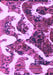 Machine Washable Oriental Purple Modern Area Rugs, wshabs1008pur