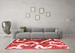 Modern Red Washable Rugs