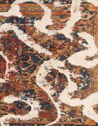 Machine Washable Abstract Brown Sugar Brown Rug, wshabs1008