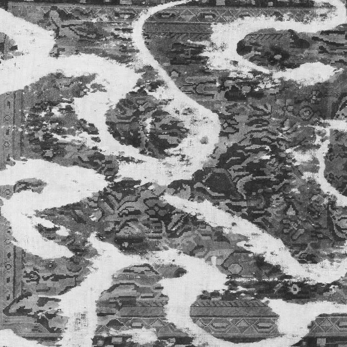 Square Oriental Gray Modern Rug, abs1008gry