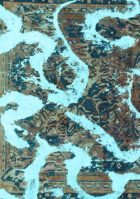 Oriental Light Blue Modern Rug, abs1008lblu