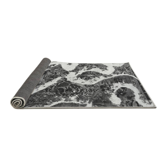 Sideview of Oriental Gray Modern Rug, abs1008gry