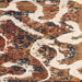 Square Machine Washable Abstract Brown Sugar Brown Rug, wshabs1008