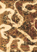 Machine Washable Oriental Brown Modern Rug, wshabs1008brn