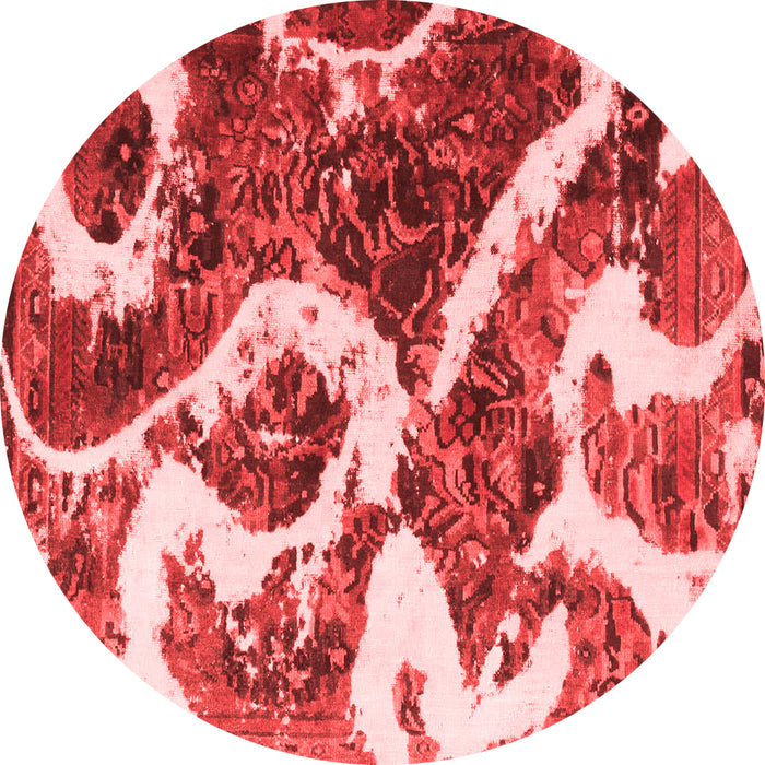 Machine Washable Oriental Red Modern Rug, wshabs1008red