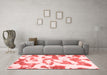 Modern Red Washable Rugs