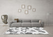 Machine Washable Oriental Gray Modern Rug in a Living Room,, wshabs1009gry