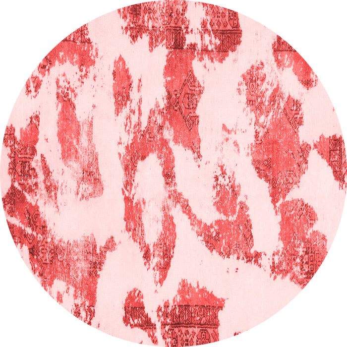 Machine Washable Oriental Red Modern Rug, wshabs1009red