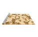 Sideview of Machine Washable Oriental Brown Modern Rug, wshabs1009brn