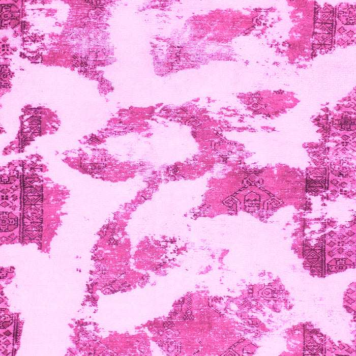 Machine Washable Oriental Pink Modern Rug, wshabs1009pnk