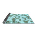 Sideview of Oriental Light Blue Modern Rug, abs1009lblu