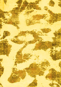 Oriental Yellow Modern Rug, abs1009yw