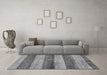 Machine Washable Abstract Gray Modern Rug in a Living Room,, wshabs100gry