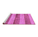 Sideview of Machine Washable Abstract Purple Modern Area Rugs, wshabs100pur