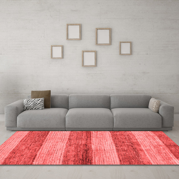 Modern Red Washable Rugs