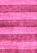 Machine Washable Abstract Pink Modern Rug, wshabs100pnk