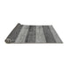 Sideview of Abstract Gray Modern Rug, abs100gry