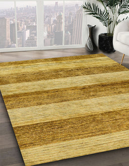 Machine Washable Abstract Sedona Brown Rug in a Family Room, wshabs100