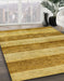 Machine Washable Abstract Sedona Brown Rug in a Family Room, wshabs100