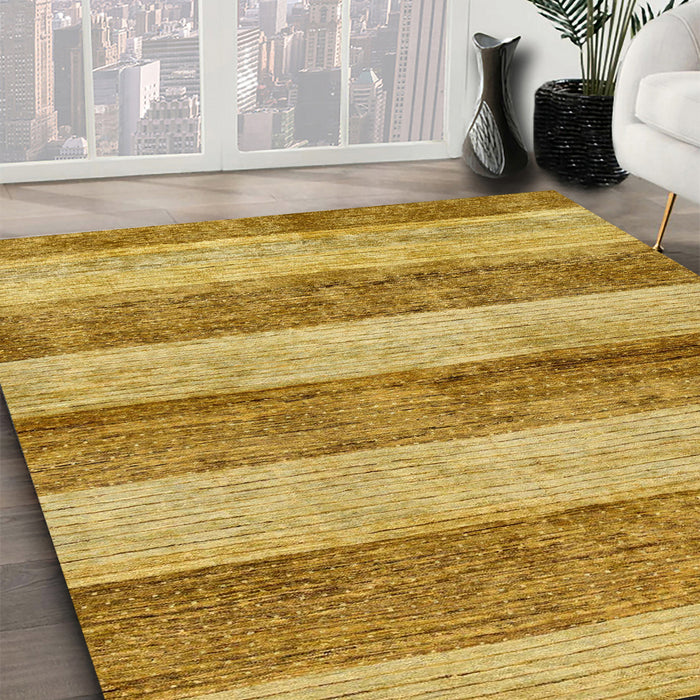 Machine Washable Abstract Sedona Brown Rug in a Family Room, wshabs100