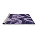 Sideview of Machine Washable Abstract Bright Lilac Purple Rug, wshabs1010